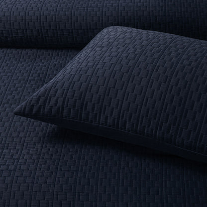 Bianca Burleigh Ink Jacquard Quilt Cover Set Queen