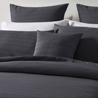 Bianca Kahlani Charcoal Waffle Quilt Cover Set Single