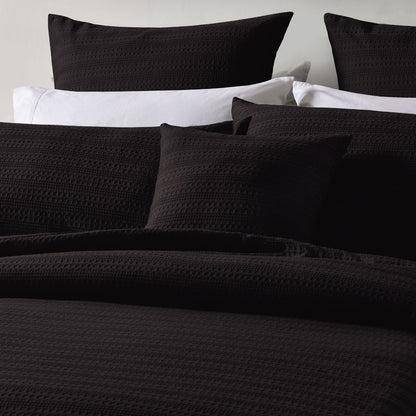 Bianca Kahlani Chocolate Waffle Quilt Cover Set King