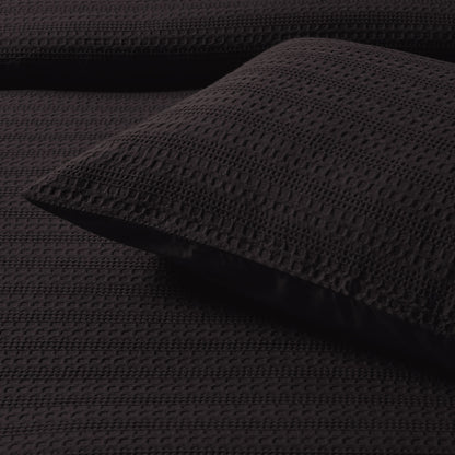 Bianca Kahlani Chocolate Waffle Quilt Cover Set King