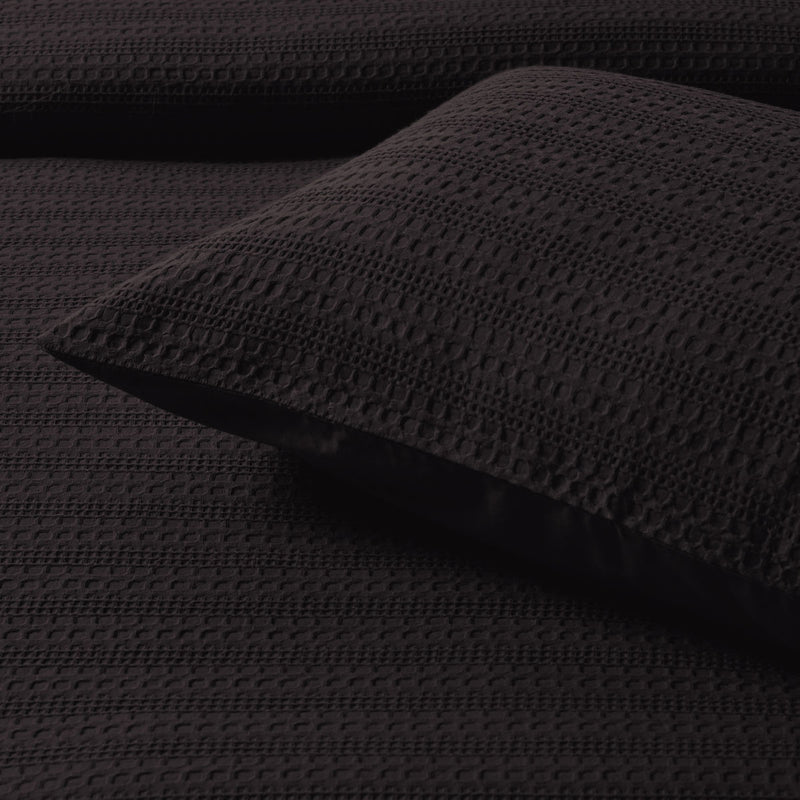 Bianca Kahlani Chocolate Waffle Quilt Cover Set King