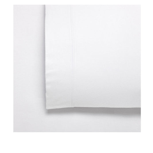 Bianca Fletcher Flannelette Cotton Sheet Set White Single