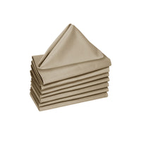 Hoydu Set of 8 Cotton OR Poly Cotton Napkins Warm Sand
