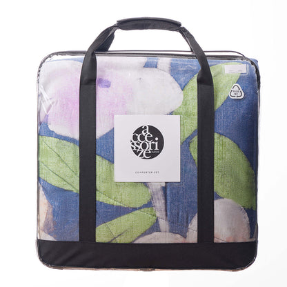 Accessorize Bella Blue Floral 3 Piece Comforter Set Queen