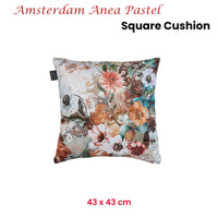 KAAT Amsterdam Anea Pastel Floral Square Filled Cushion 43cm x 43cm