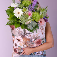 KAAT Amsterdam Anea Pastel Floral Square Filled Cushion 43cm x 43cm