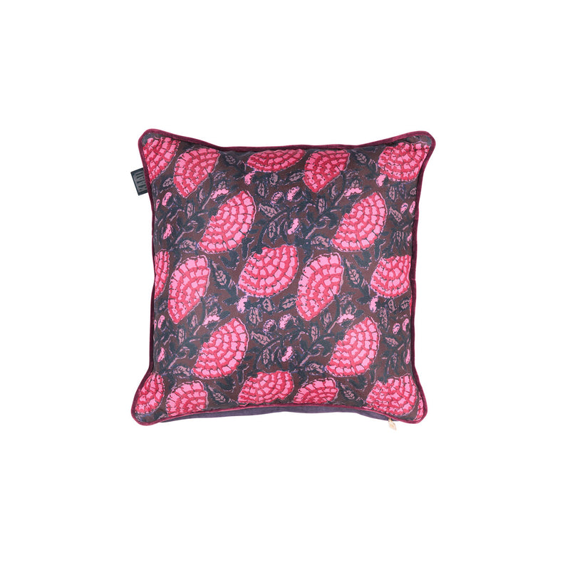KAAT Amsterdam Ayda Pink Floral Square Filled Cushion 45cm x 45cm