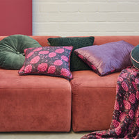 KAAT Amsterdam Ayda Pink Floral Square Filled Cushion 45cm x 45cm