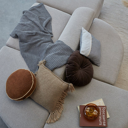 KAAT Amsterdam Jonine Sand Square Filled Cushion 45cm x 45cm