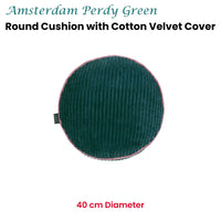 KAAT Amsterdam Perdy Green Round Filled Cushion 40cm Diameter
