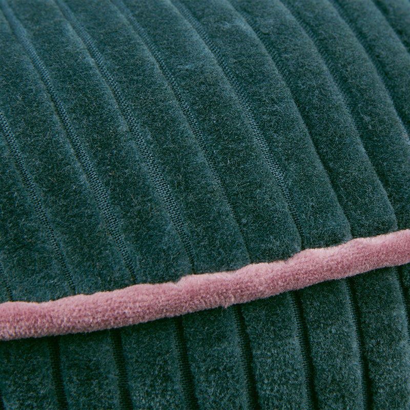 KAAT Amsterdam Perdy Green Round Filled Cushion 40cm Diameter