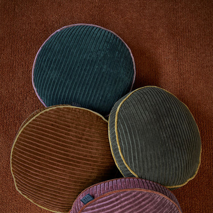 KAAT Amsterdam Perdy Green Round Filled Cushion 40cm Diameter