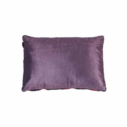 KAAT Amsterdam Boline Aubergine Velvet Oblong Filled Cushion 40cm x 60cm