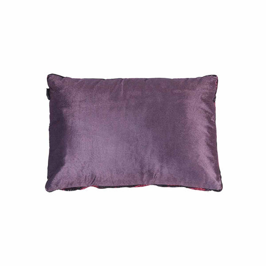KAAT Amsterdam Boline Aubergine Velvet Oblong Filled Cushion 40cm x 60cm