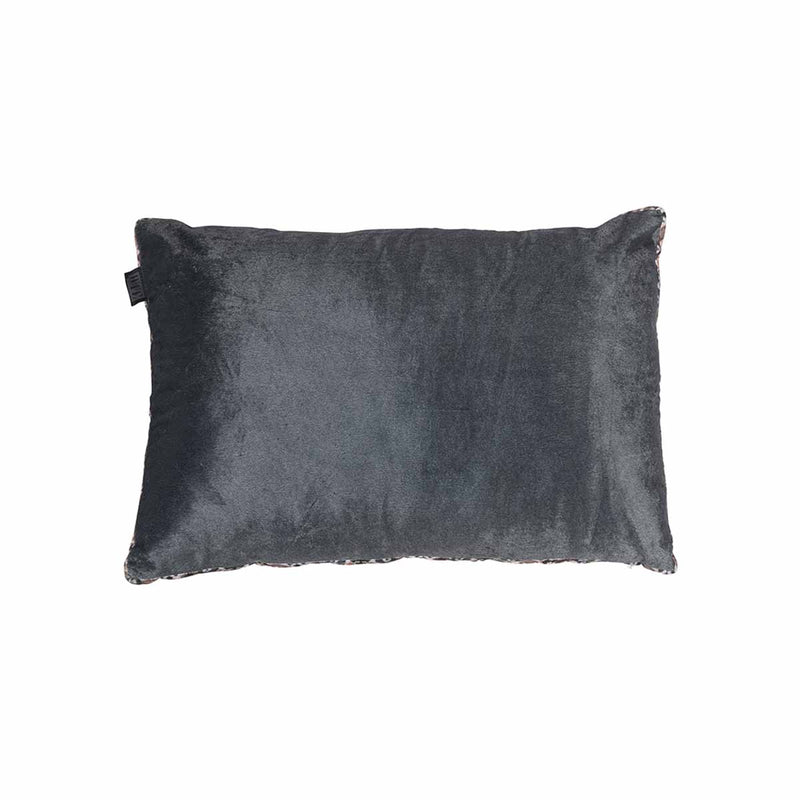 KAAT Amsterdam Julan Anthracite Velvet Oblong Filled Cushion 40cm x 60cm