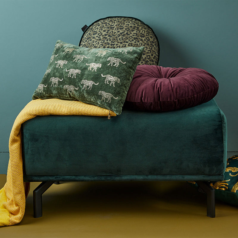 KAAT Amsterdam Mandarin Purple Round Filled Cushion 40cm Diameter