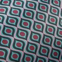 KAAT Amsterdam Meja Green Reversible Oblong Filled Cushion 30cm x 50cm