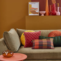 KAAT Amsterdam Shari Green Oblong Filled Cushion 30cm x 70cm