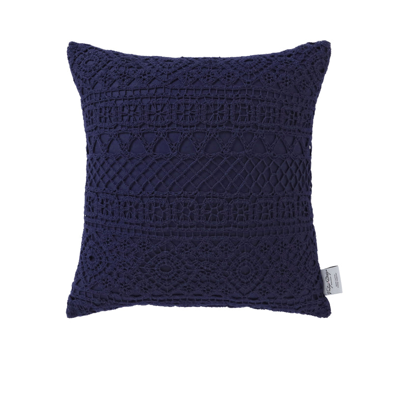 Vintage Design Homewares Tenille Eclipse Cotton Lace Cushion Cover