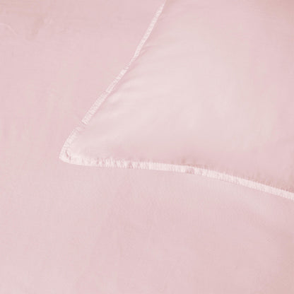 Accessorize 400TC Blush Bamboo Cotton Double Stitch Quilt Cover Set Queen