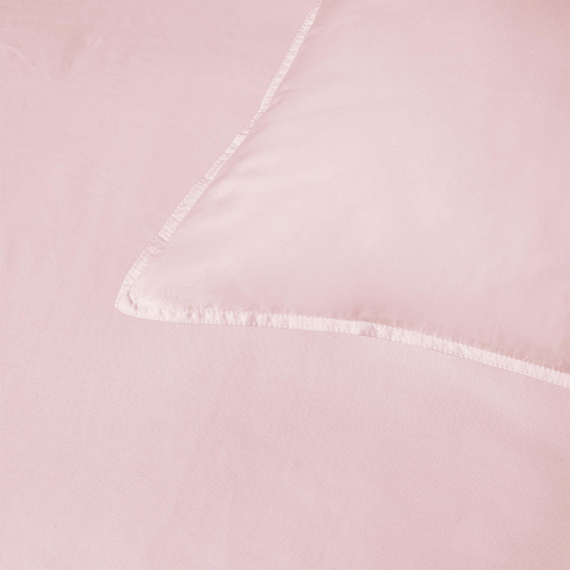Accessorize 400TC Blush Bamboo Cotton Double Stitch Quilt Cover Set Queen