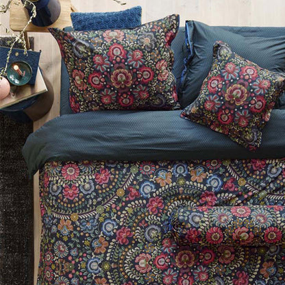 PIP Studio Il Ricamo Dark Blue Cotton Quilt Cover Set King