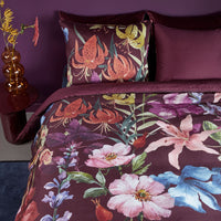 Bedding House Lily Multi Cotton Floral Quilt Cover Set Queen
