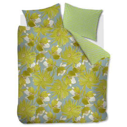 Oilily Melodi Green Cotton Floral Quilt Cover Set King