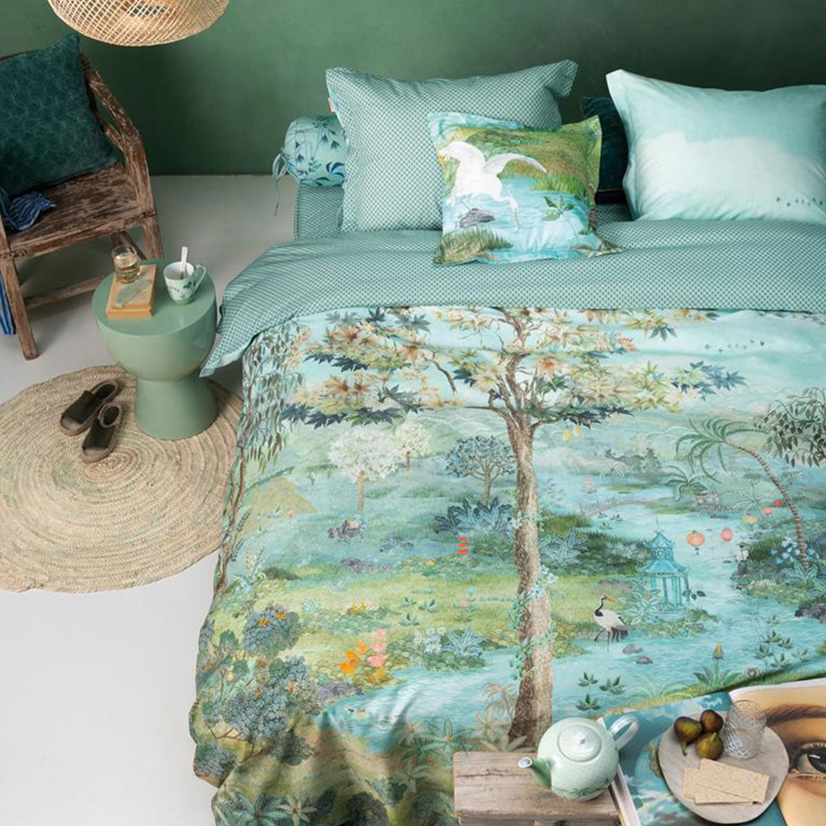 PIP Studio Pip Paradise Green Quilt Cover Set King