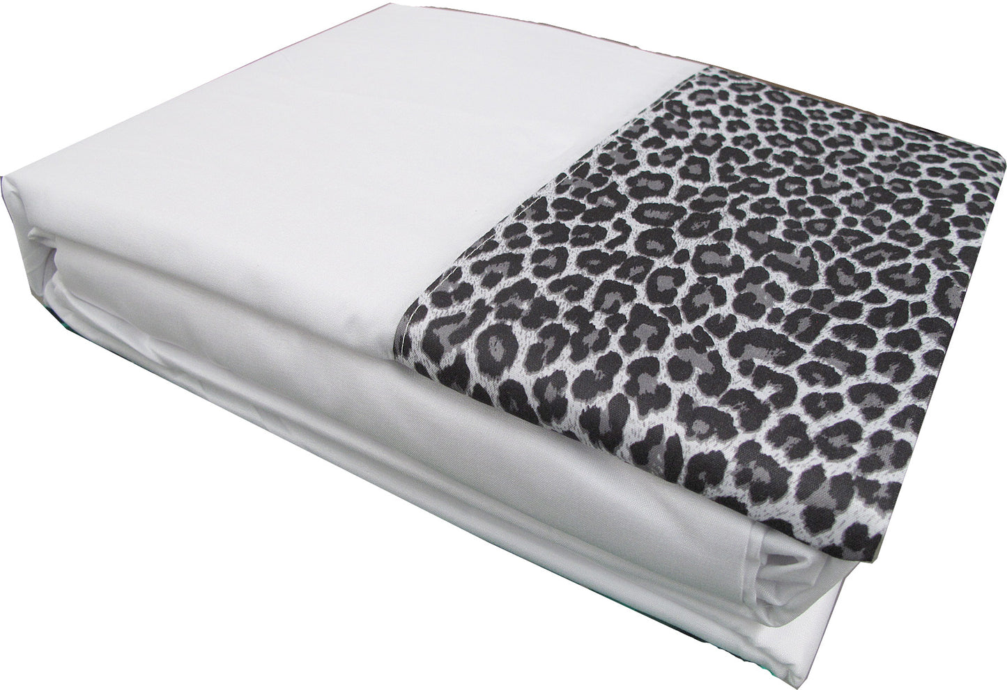 Big Sleep Leopard Sheet Set White DOUBLE