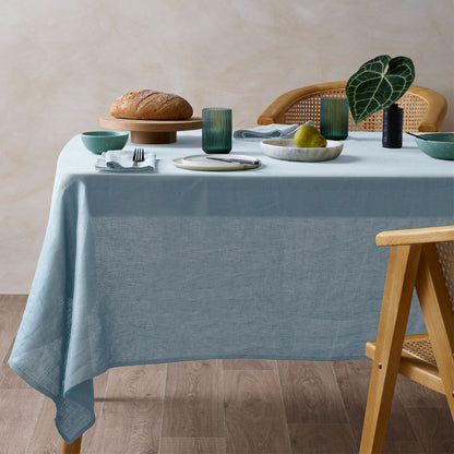 Vintage Design Homewares Marine French Linen Tablecloth 130cm x 180cm