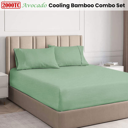 Ramesses Avocado 2000TC Cooling Bamboo Combo Set Single