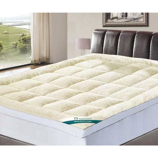 Ramesses 1600GSM Sherpa Winter Mattress Topper Single