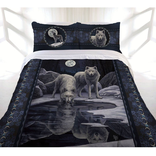 Lisa Parker Collection Warrior Of Winter Wolves Quilt Cover Set King