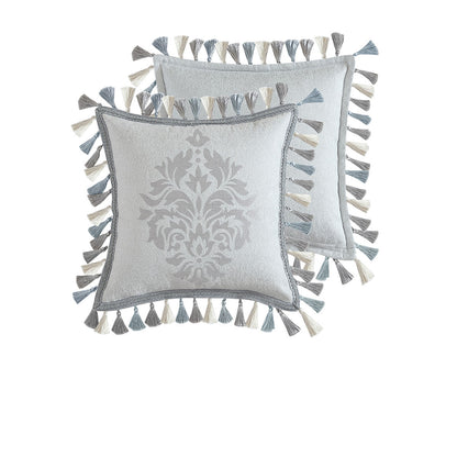 Davinci Pair of Orion Silver European Pillowcases 65 x 65cm