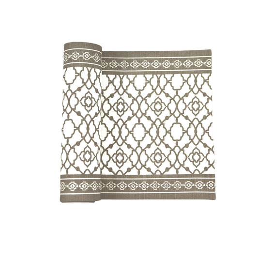 Rans Cotton Vintage Table Runner - Grey