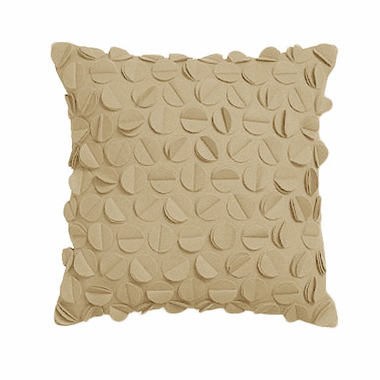 Rapee Petal Filled Cushion - Camel