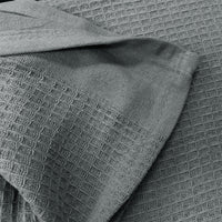 Living @ Home 350gsm 100% Cotton Breathable Waffle Blanket Single 180 x 230 cm Cream