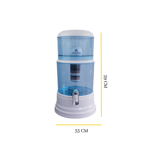 Aimex 20L Water Purifier with 8 Stage Filter and Maifan Stone - Bench Top