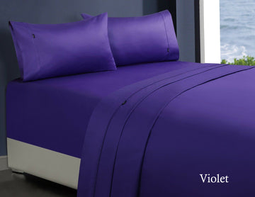 1000tc egyptian cotton sheet set 1 double violet