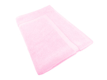 Softouch ultra light quick dry premium cotton bath mat 900gsm baby pink