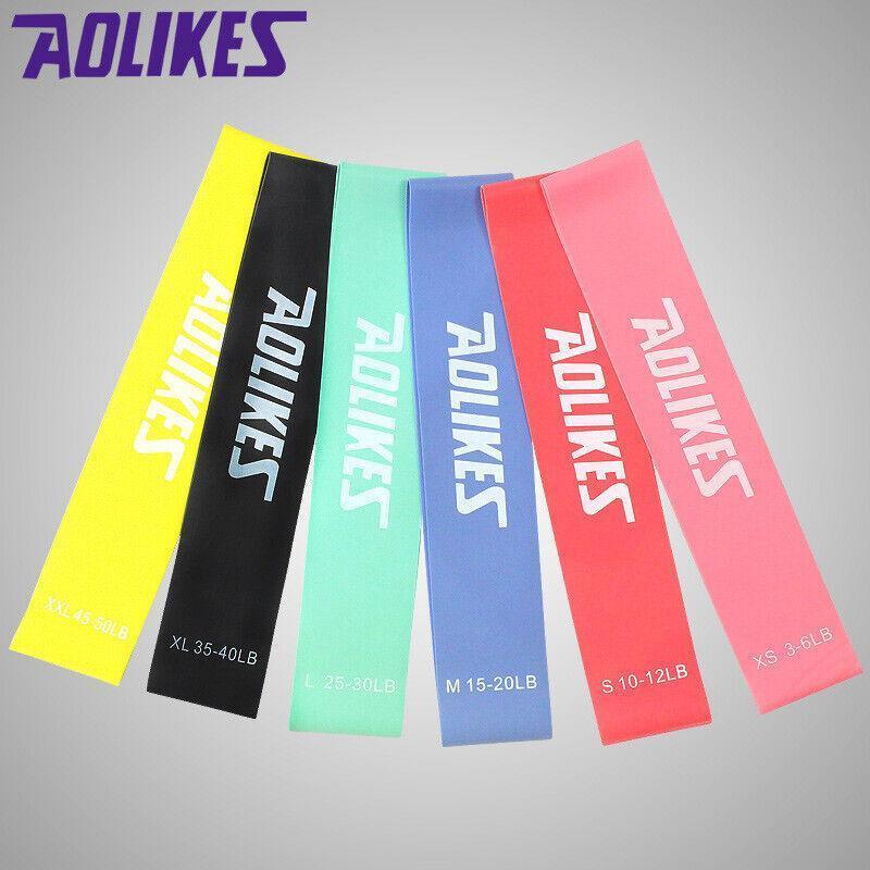 Aolikes Resistance Bands Power Heavy Strength Exercise Fitness Gym Yoga - Black 500*50*1.1 (35-40 lbs)