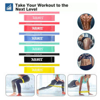 Aolikes Resistance Bands Power Heavy Strength Exercise Fitness Gym Yoga - Red 500*50*0.5 (10-12 lbs)