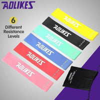 Aolikes Resistance Bands Power Heavy Strength Exercise Fitness Gym Yoga - Yellow 500*50*1.3 (45-50 lbs)