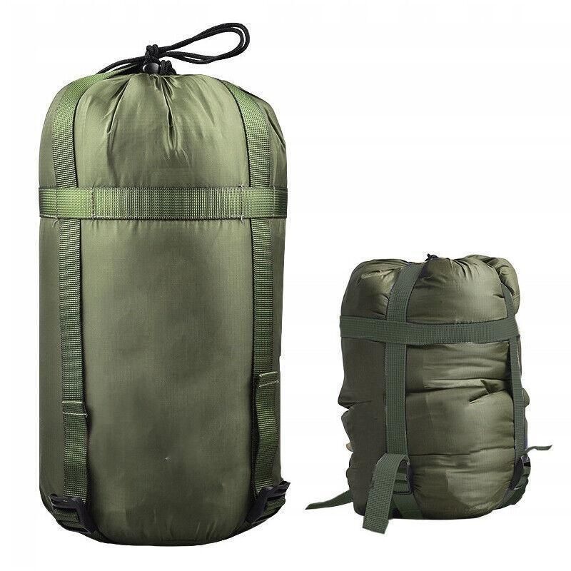 Camping Sleeping Bag Compression Sack Waterproof Outdoor Storage Bag - Wine Red