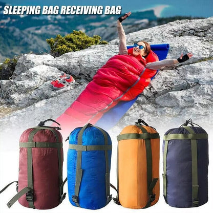 Camping Sleeping Bag Compression Sack Waterproof Outdoor Storage Bag - Lake Blue