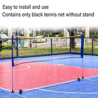 Portable Outdoor Badminton Net Set Easy Setup Adjustable Height Sports Equipment - 4.1M