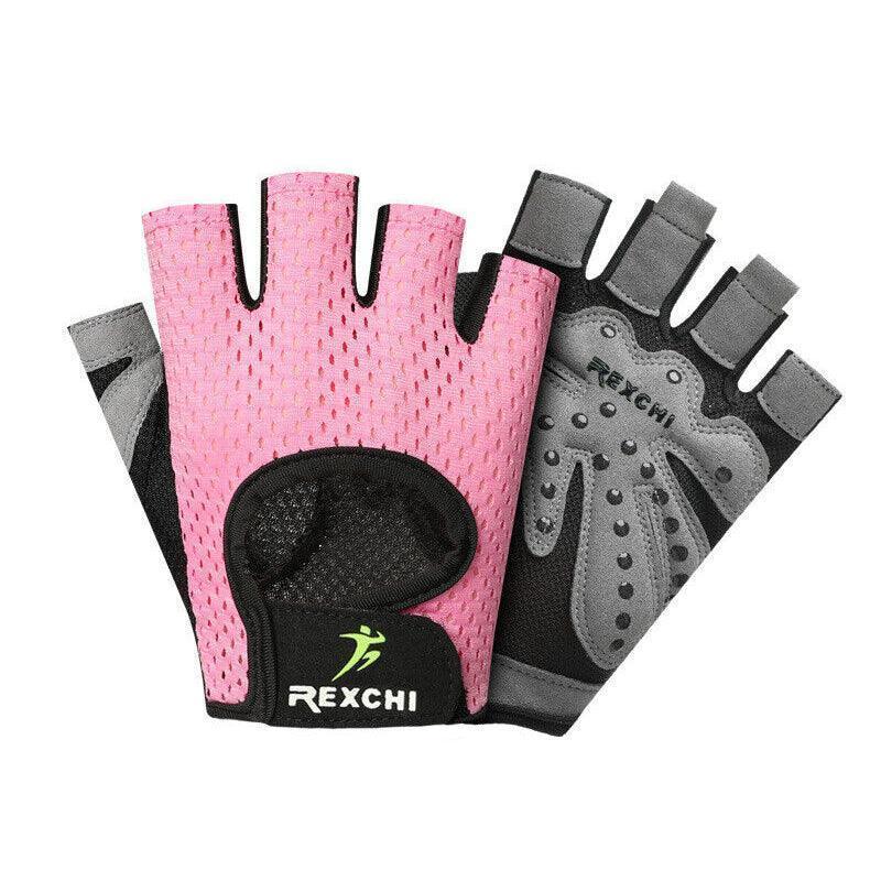 gym gloves grey half finger gel weight lifting
