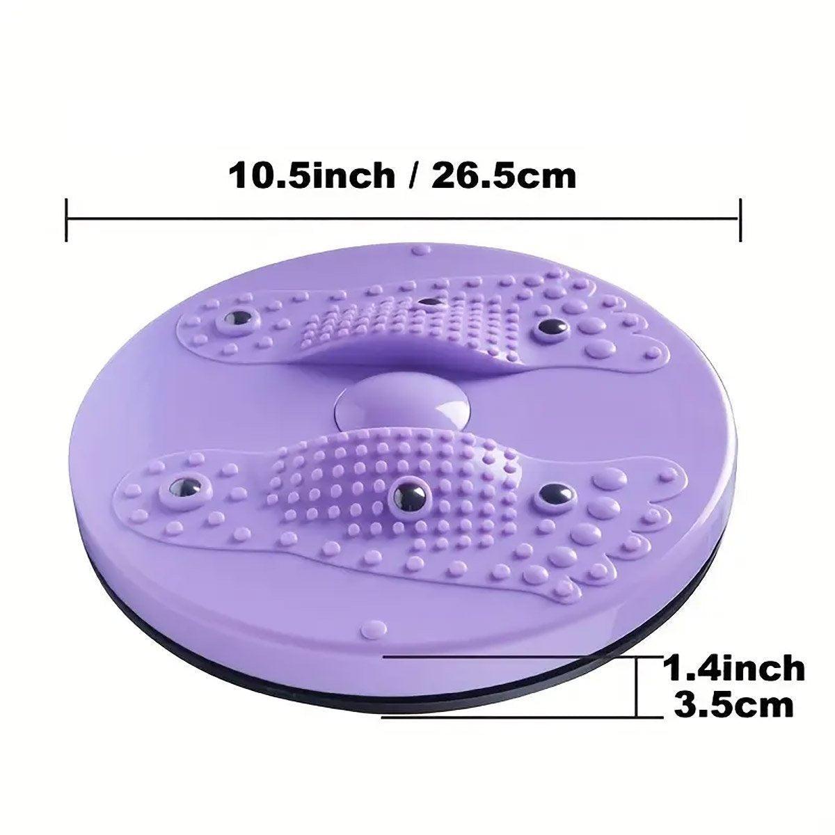 Waist Twisting Disc Abdominal Exercise Board for Home Gym and Yoga Fitness Training - Purple