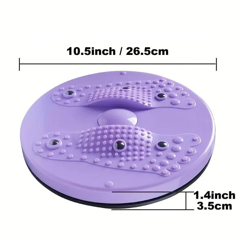 Waist Twisting Disc Abdominal Exercise Board for Home Gym and Yoga Fitness Training - Purple
